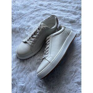 NORDSTROM RACK Mens Cohen Lace Up Sneaker White Leather Low-Top Sneakers Size 11